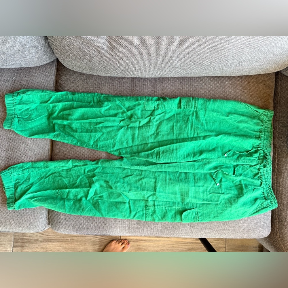 Olive Tree Green Jogger Pants size large
